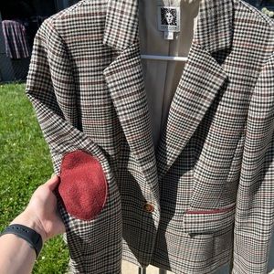 Light Academia Anne Klein Blazer w/Elbow Patches